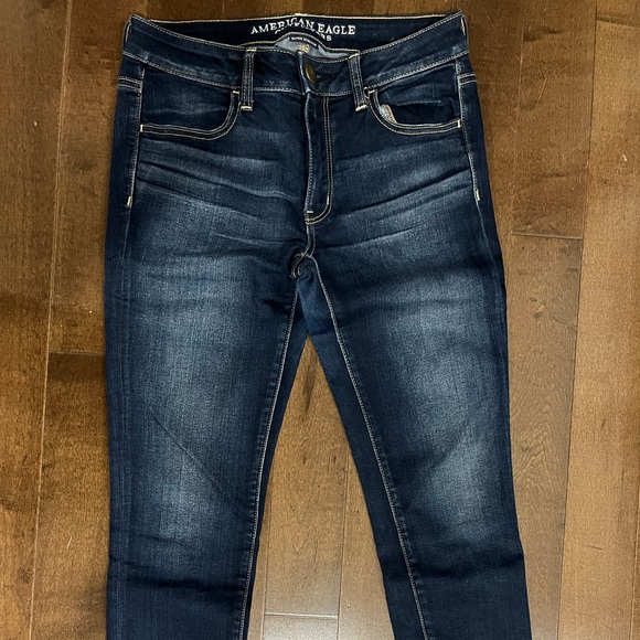 American Eagle Dark Blue Skinny Jeans - Picture 2 of 4